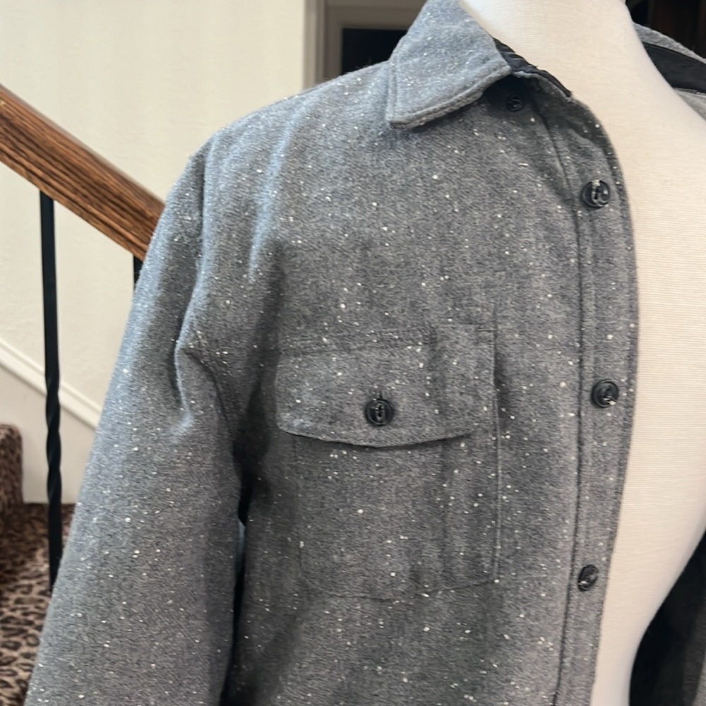 Levi’s Flannel Button Down Shirt/Shacket Gray Ful… - image 6